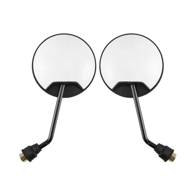 Electric Scooter Rearview Mirror, New National Standard Bicycle Short-Stem Round Mirror, Wide-View Reversing Rearview Mirror (Motorcycle rearview mirror) - color-can-be-customized-the-strength-of-the-factory-white