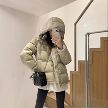 lulu露露同款Wunde Puff五格羽绒服女短款泡芙保暖连帽加厚外套