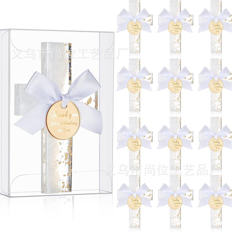 Epoxy Resin Cross Baptism Gift Fridge Magnet First Communion Decoration Party Gift Souvenir Decoration