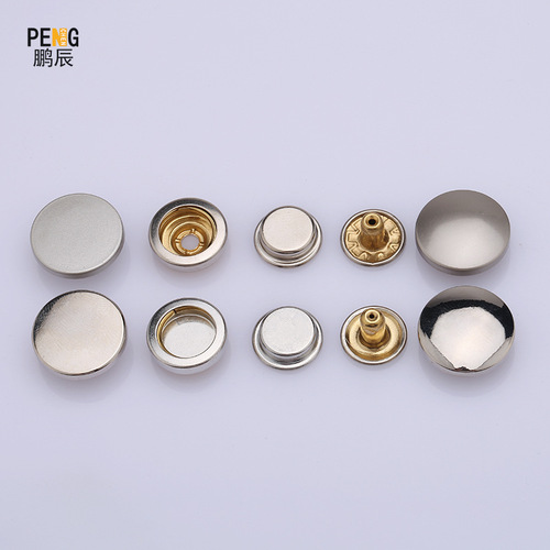 Wholesale metal four-in-one flat curved surface panel round 501/503/831/633 down jacket buttons
