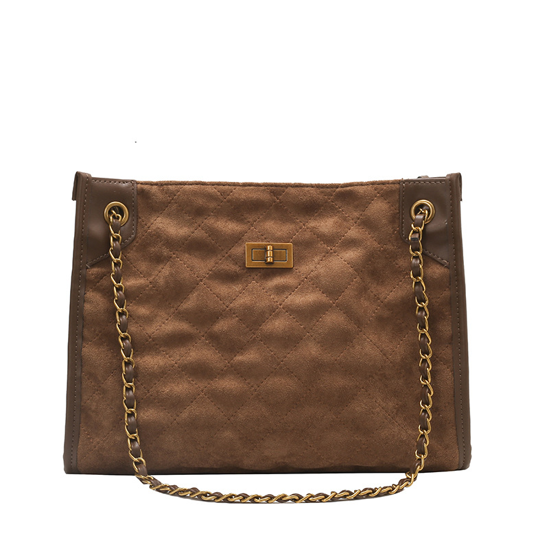Vagabundo de moda de alta calidad cadena de tela de hombro bolso de doble propósito de mujer ocio de gran capacidad bolsa de viaje
