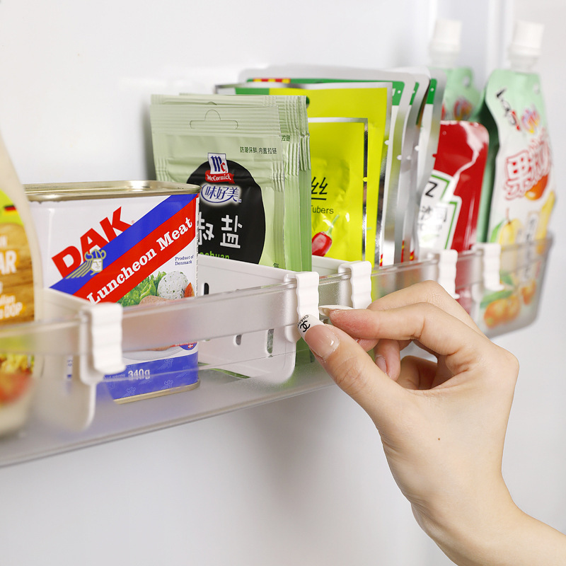 Refrigerator Side Divider Refrigerator Kitchen Storage Divider Household Small Refrigerator Side Door Storage and Organization Divider