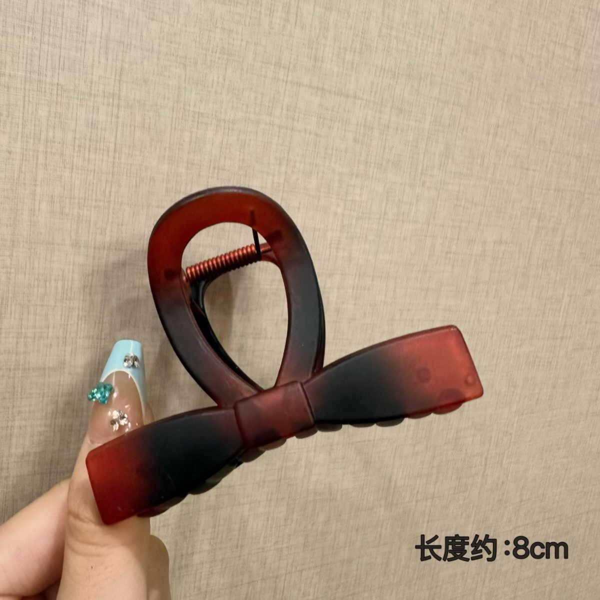 Small bow tie dark leopard print-8cm