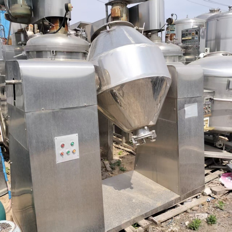 二手不锈钢双锥回转干燥机真空干燥设备 九成新