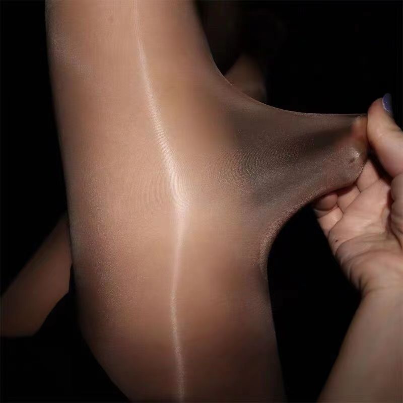 Medias de brillo de aceite de caballo ultra delicado delgado de verano de agua de medias de brillo de seda negra aurora de belleza de las piernas de la niña perlada suave