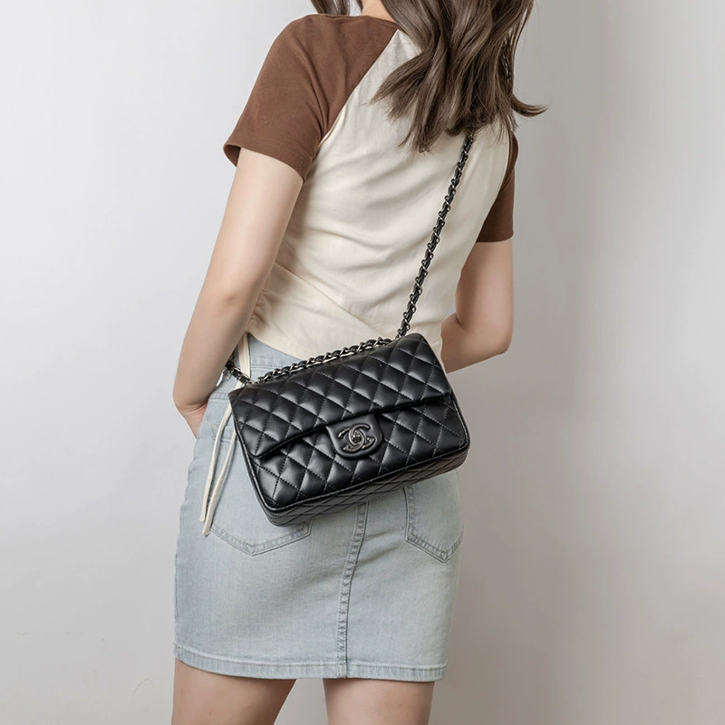 Small bag, one-shoulder bag, high-quality style, genuine leather