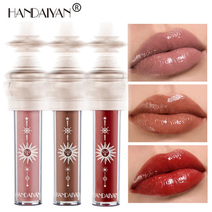 Handaiyan Cross-Border Popular Water-Gloss Mirror Lip Glaze Glass Lip Gloss Moisturizing Long-Lasting Little Star Stick Lip Gloss