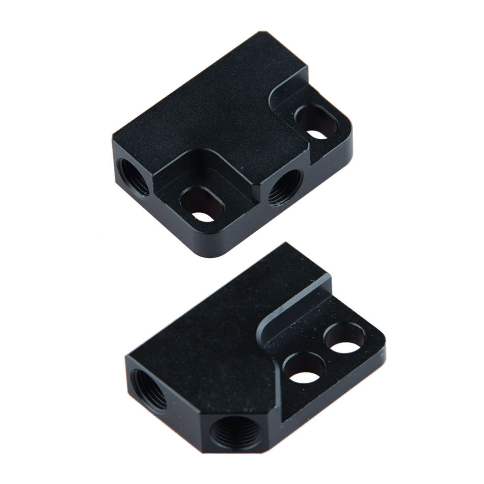 Triciclo freno hidráulico Freno de aceite de tres vías de aleación de aluminio un arrastre dos accesorios modificados tubo conector válvula de distribución de aceite