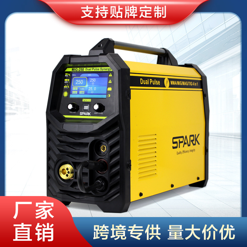 跨境搜SPARK有气无气二保焊氩弧焊四用工业级双脉冲电焊机可焊铝