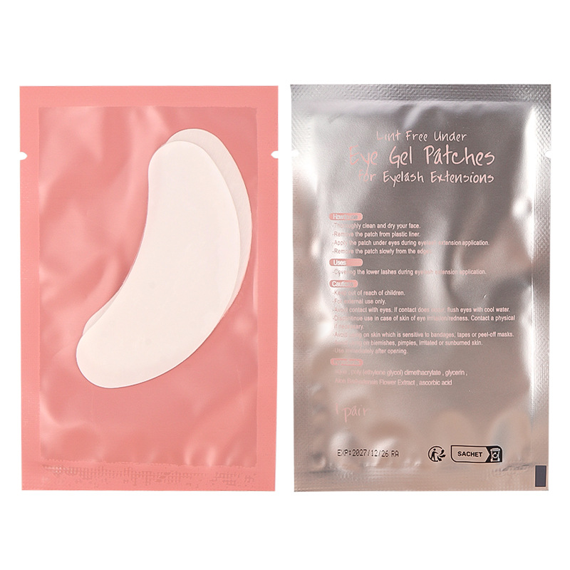 No tejido de hidrogel de colágeno Injerto de pestañas parche en el ojo de plantación de pestañas párpado inferior Etiqueta de aislamiento Junta