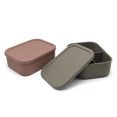 日用餐厨饮具我们为您推荐日式食品级硅胶便当盒分格保鲜盒