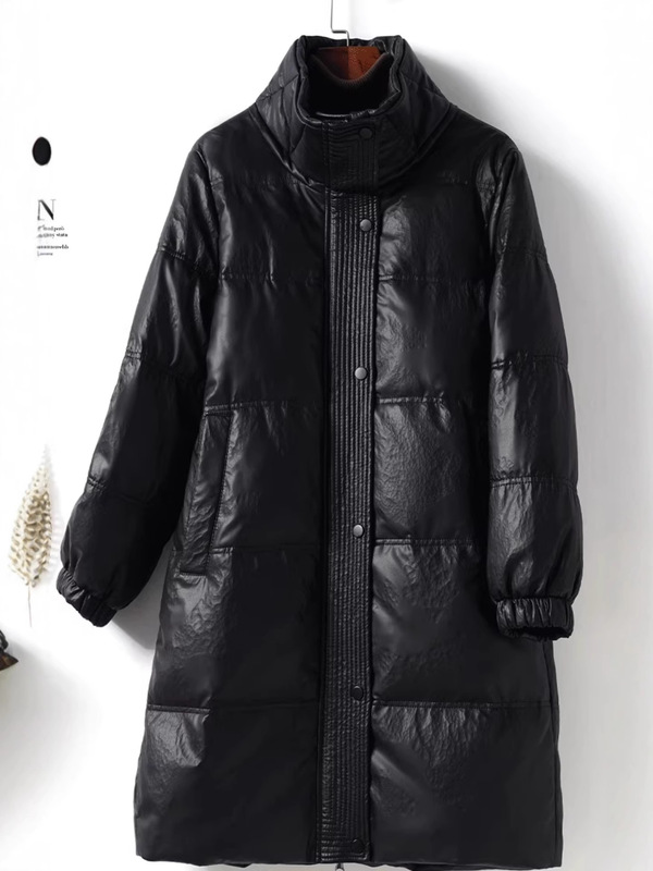 羽绒服秋冬新款加厚保暖长款立领休闲羽绒服批发|undefined