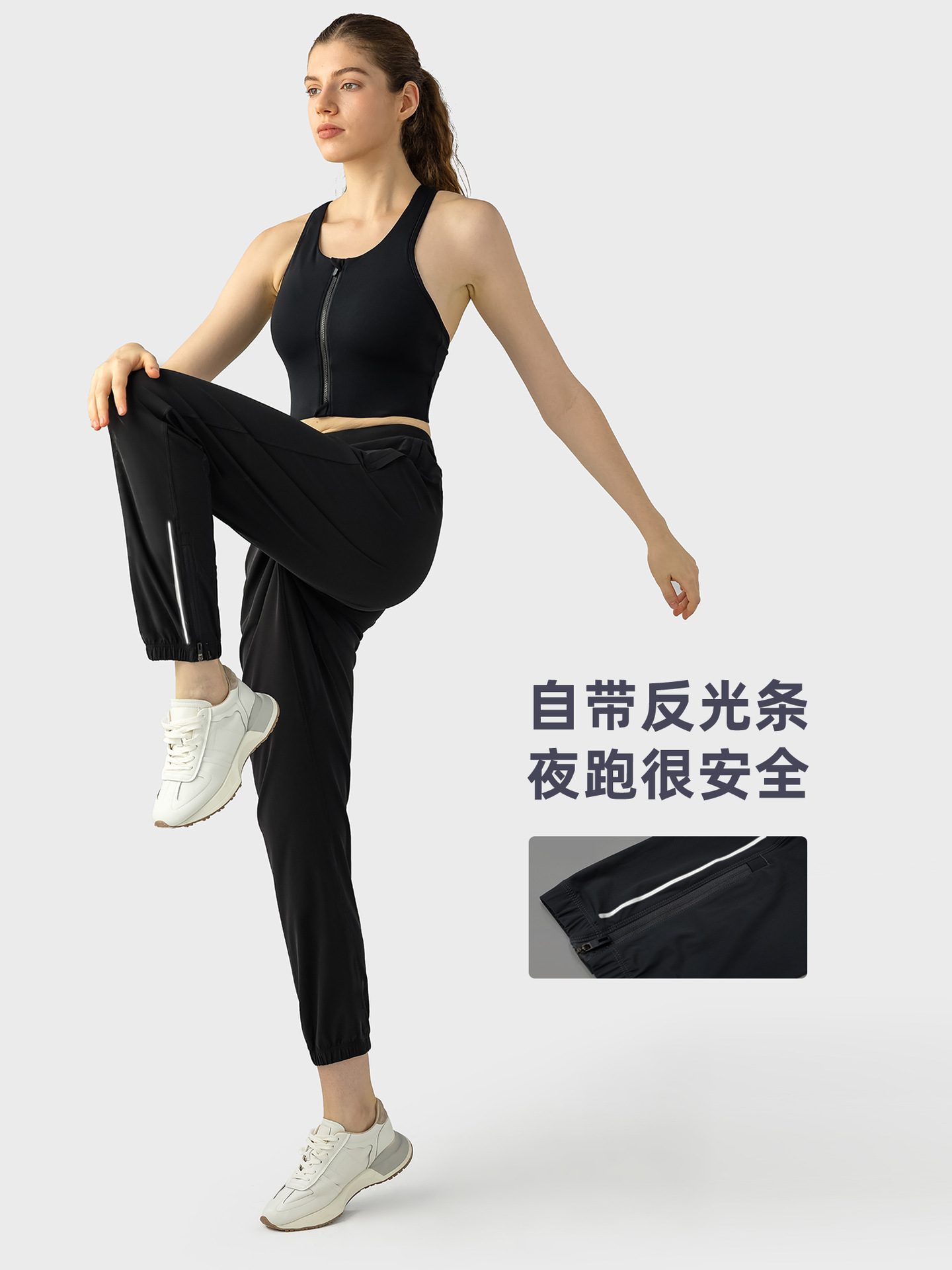 ゆったりとしたレギンス風スポーツパンツ レディース 多用途 カジュアルパンツ ハイウエスト 着痩せ効果 足首ジッパー付き フィットネス レギンスパンツ DSS092