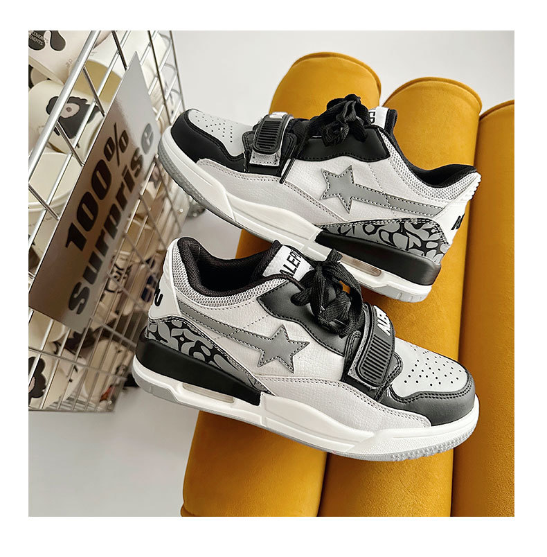 2023 neue koreanische Ins Wind Burst Crack Hit Farbe Casual Air Cushion Jogging Nische Paare atmungsaktive Sportschuhe für Männer und Frauen_voghion.com