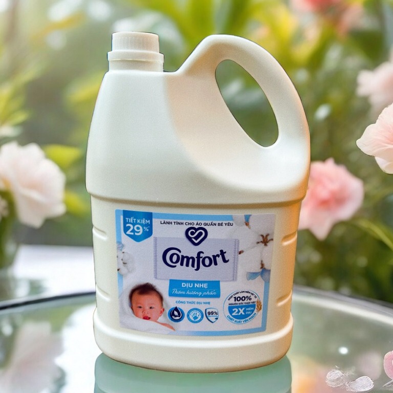 越南Comfort衣物柔顺剂 浓缩宝宝自然护理液3.6L护色持久留香|undefined