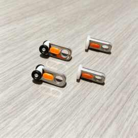 隐藏轨专用滑轮窗帘轮静音加厚钢片轮嵌入式超薄轨道轮滑厂家