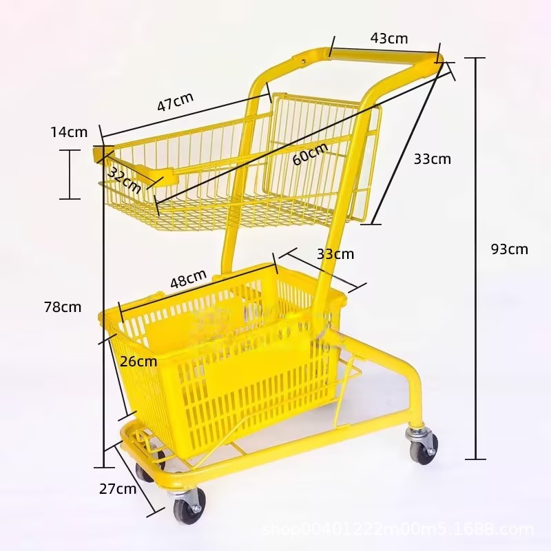 Carrito de compras de supermercado nuevo multifuncional carrito de compras carrito de compras doméstico propiedad carrito de compras almacén de carritos de manejo de camiones