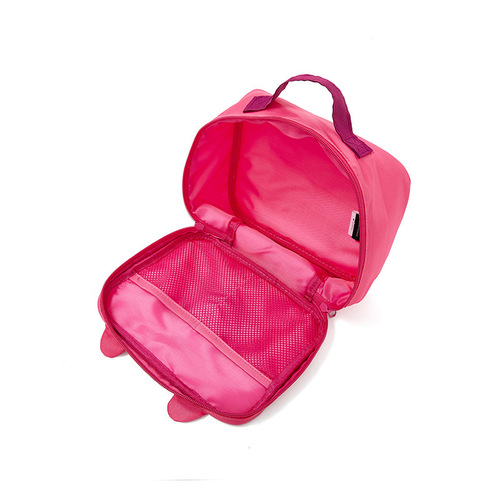 Strawberry Bear Three Eyes Cute Portable Cosmetic Bag Large Capacity Portable Cosmetic Storage Bag Washing Bag