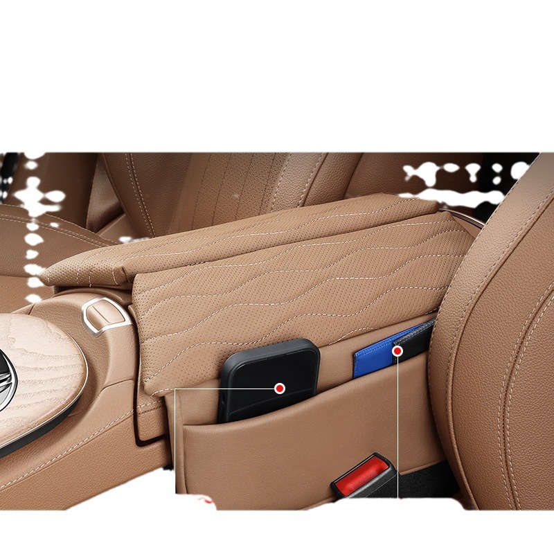 Подушка кожаная E-Class CLS коричневая