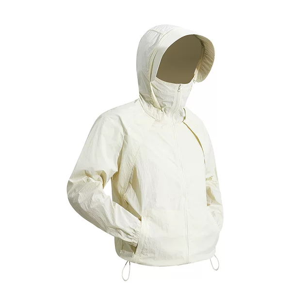 2025 American Style Sun Protection Clothing Men's Summer Hooded Sun Protection Clothing Outdoor Camping UV Protection Skin Clothing Ice Silk Sun Protection