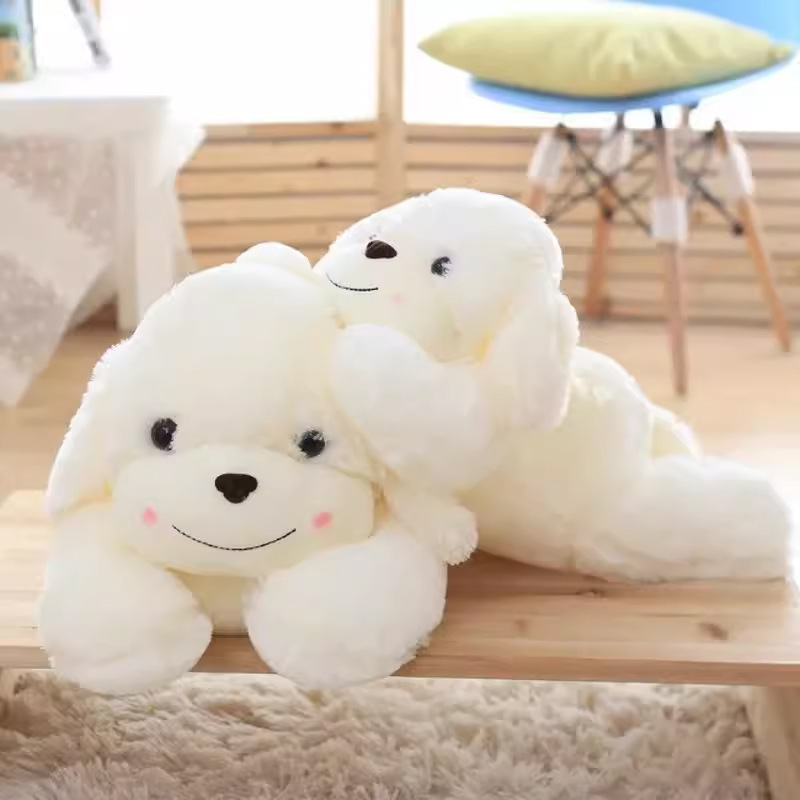 Wholesale lie prone puppy doll accompany you to sleep pillow plush toy large bed doll doll girls