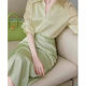 Early autumn wear green shirt dress professional suit 2024 new women's light luxury high-end feminine