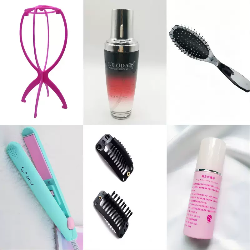 假发礼品代发配件套装假发支架护理液尖尾梳气囊梳精油假发护理费