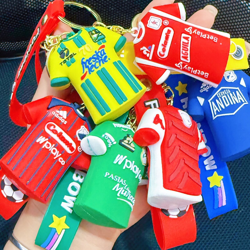 Sports World Cup Football Jersey Keychain Pendant Creative Football Star Series Soft Rubber Figurine Car Accessories Sports World Cup Football Jersey Keychain Pendant Creative Football Star Series Soft Rubber Figurine Car Accessories