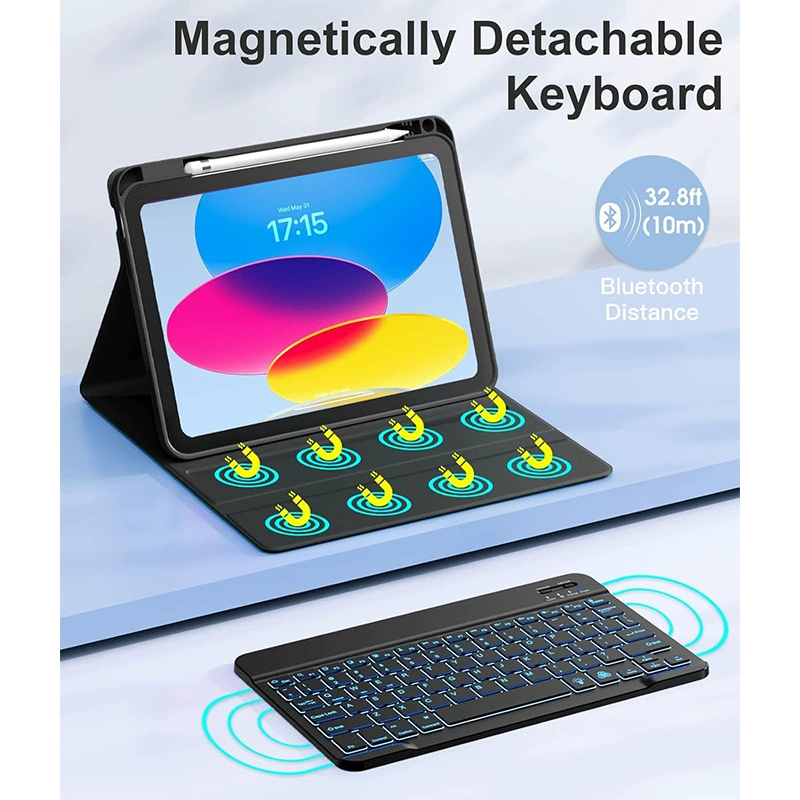 Одноразовый дропшиппинг клавиатура с подсветкой для iPad 11, кожанный чехол, защита корпуса iPad 11, набор мыши и клавиатуры