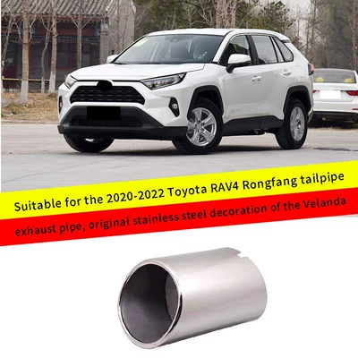 2020-2022 Toyota RAV4 Rongfang üçün paslanmayan polad quyruq boğazı, səsboğucu boru bəzəyi