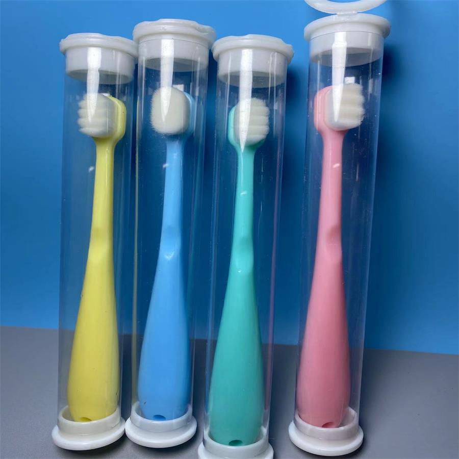 Children's toothbrush ten thousand soft hair soft fine hair single pack suitable for 2-7 years old baby Students children large favorably