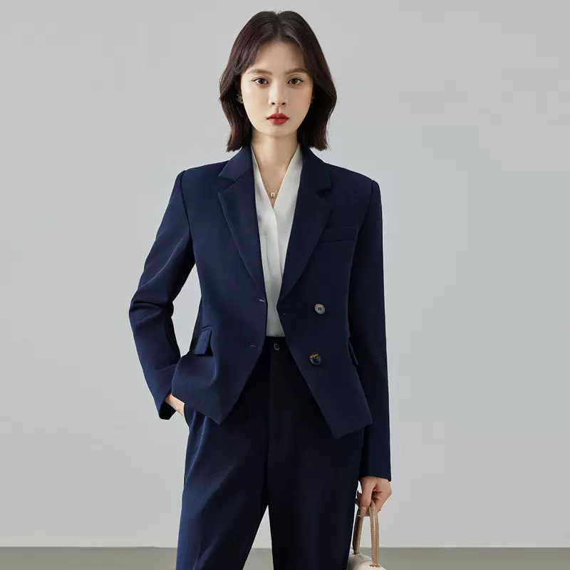 高级感西装女正装大学生面试穿搭职业装套装气质工作服小西服外套