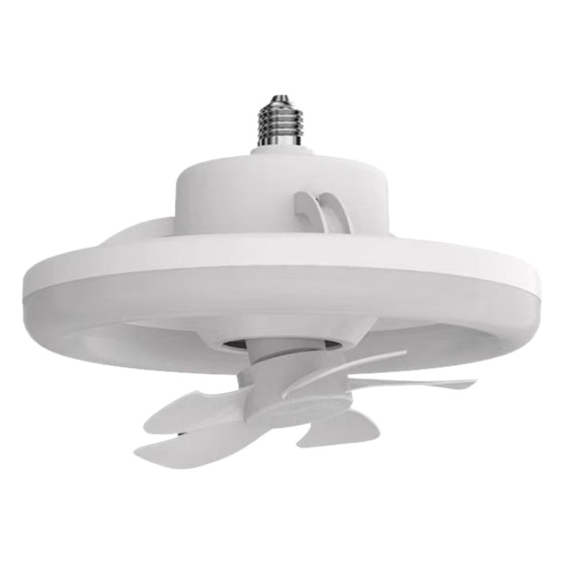 Nuevo tornillo E27 luz del ventilador lámpara de techo de doble propósito bombilla inteligente sacudiendo la cabeza LED ventilador luz cocina baño ventilador de techo