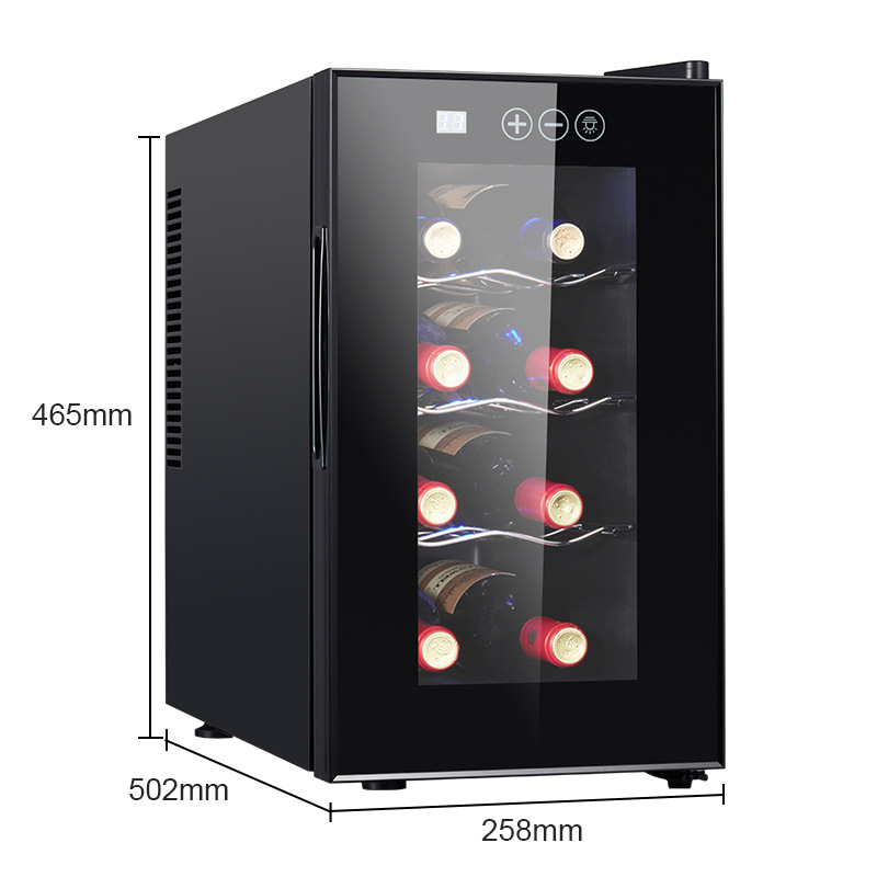 Cross-Border Export of Digital Constant Temperature Wine Cabinet 8 Bottles Small Mini Wine Cabinet Wine Red Wine Cabinet Cigar Cabinet