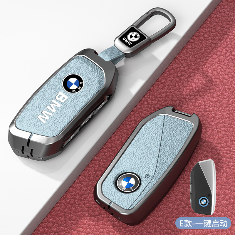 E 모델 파란색 아연 합금 쉘 + 자동차 로고 사각형 버클