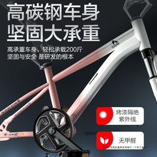 新款自行车儿童6-8-12-15岁学生中大童青少年男女孩变速山地单车