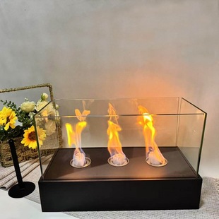 Custom Desktop Stove Tabletop Fire Pit Fireplace Alcohol Stove Outlet Fireplace Decoration Real Fire Basin