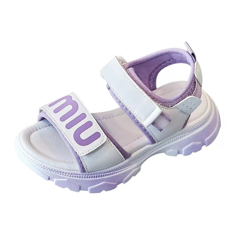 Sandalias deportivas para niñas 2026 verano nuevo estilo de moda casual zapatos de playa princesa zapatos de suela suave zapatos para niños