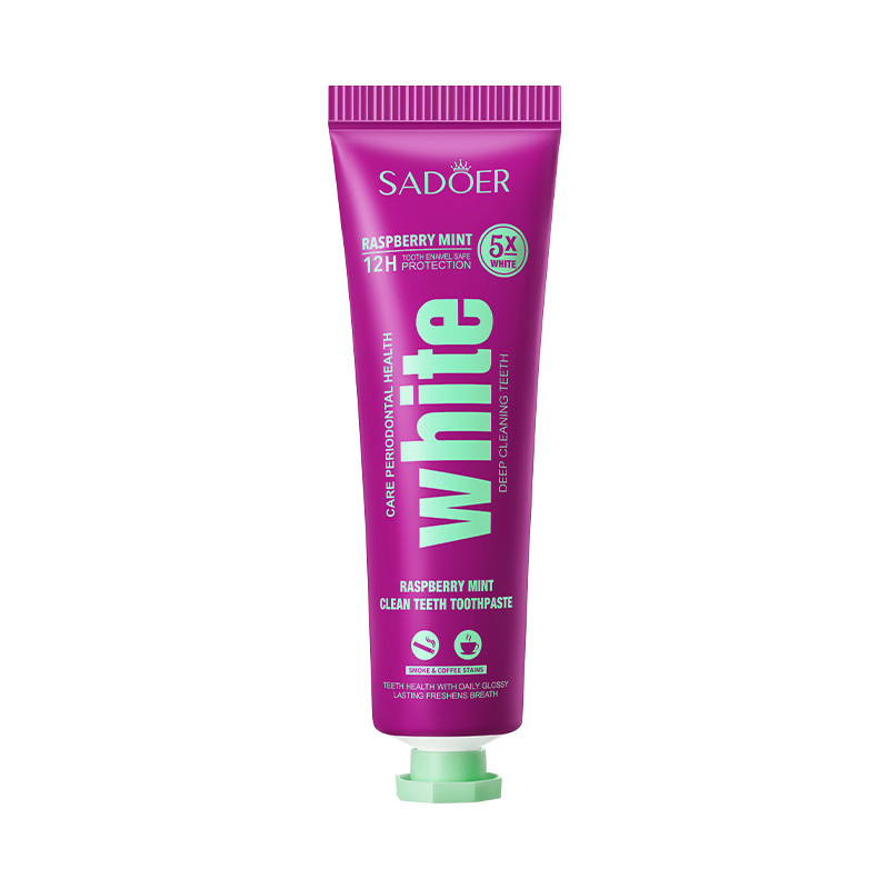 全英文牙膏SADOER茉莉薄荷清新牙膏清洁牙齿干净跨境外贸批发|undefined