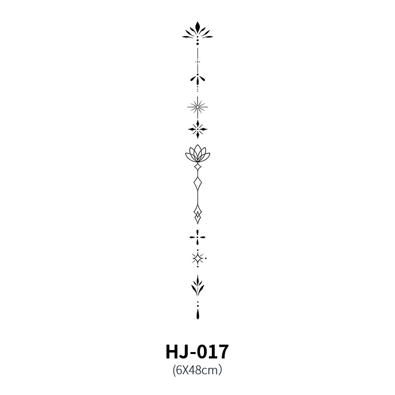 Waterproof tattoo stickers, sexy herbal sticker, long-term effect, English letters