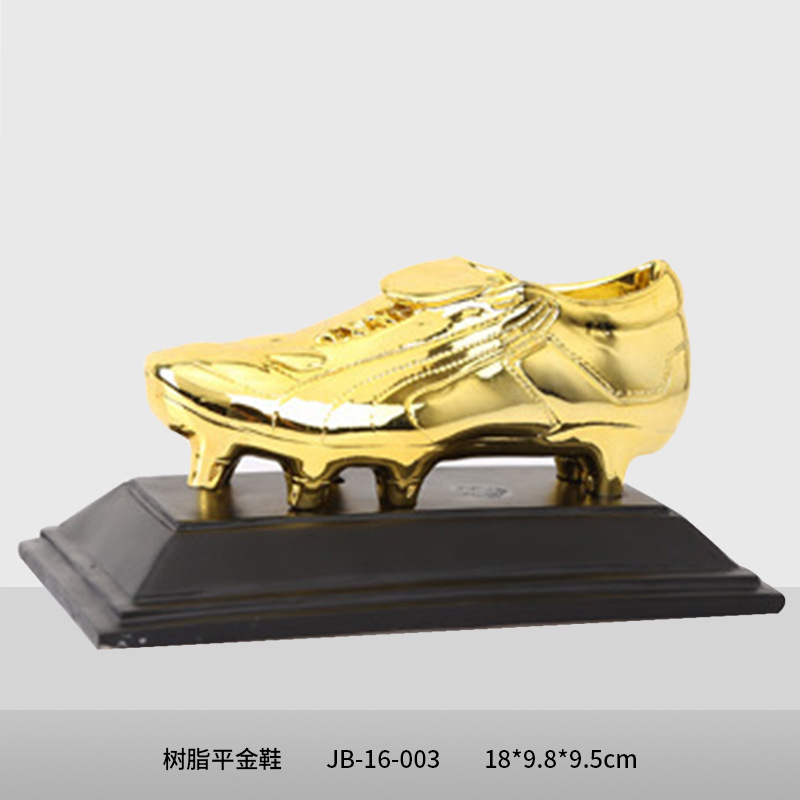 Deportes de resina trofeo creativo botas de oro Copa de fútbol trofeo árbitro guantes de portero trofeo de resina de madera