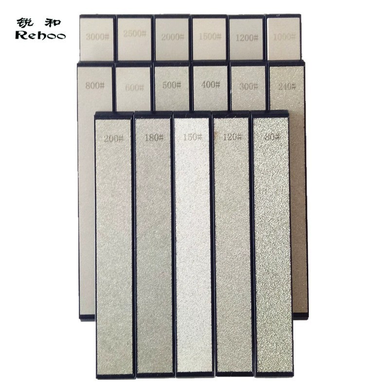 锐和跨境货源金刚石磨刀石可安装定角磨刀器使用80-3000目带底座