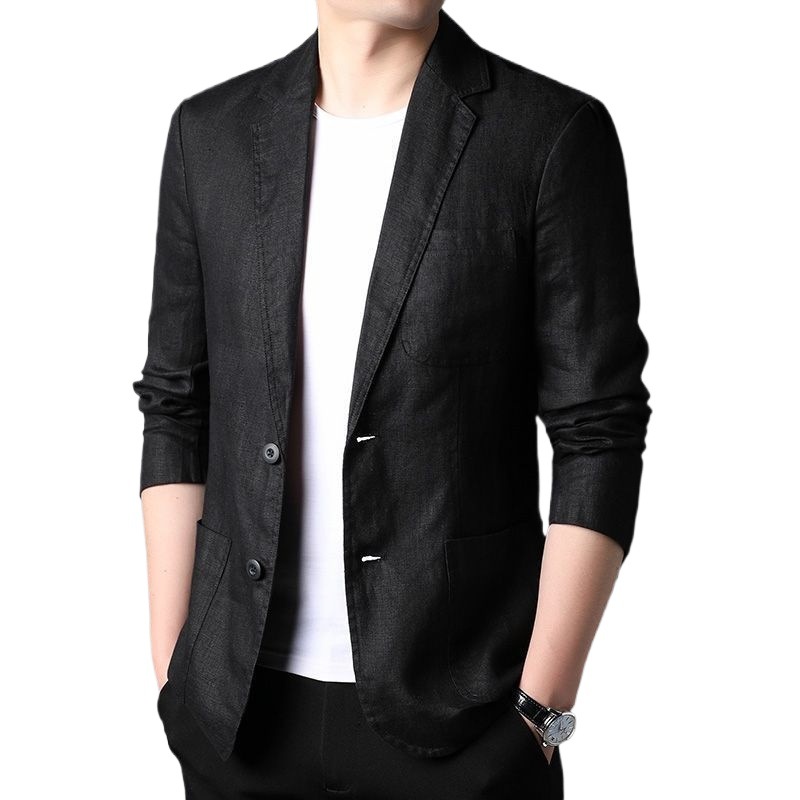 1 Spring Summer National Trend Korean Version Sun Protection Men Thin Single Men's Casual Suit Plus Size Jacket Top_voghion.com