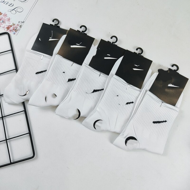 Foreign Trade Surplus Suwan Nai Xie Men's and Women's Mid-Calf Socks, Sports Basketball Socks, Autumn and Winter Cotton Socks, Sweat-Absorbent and Breathable