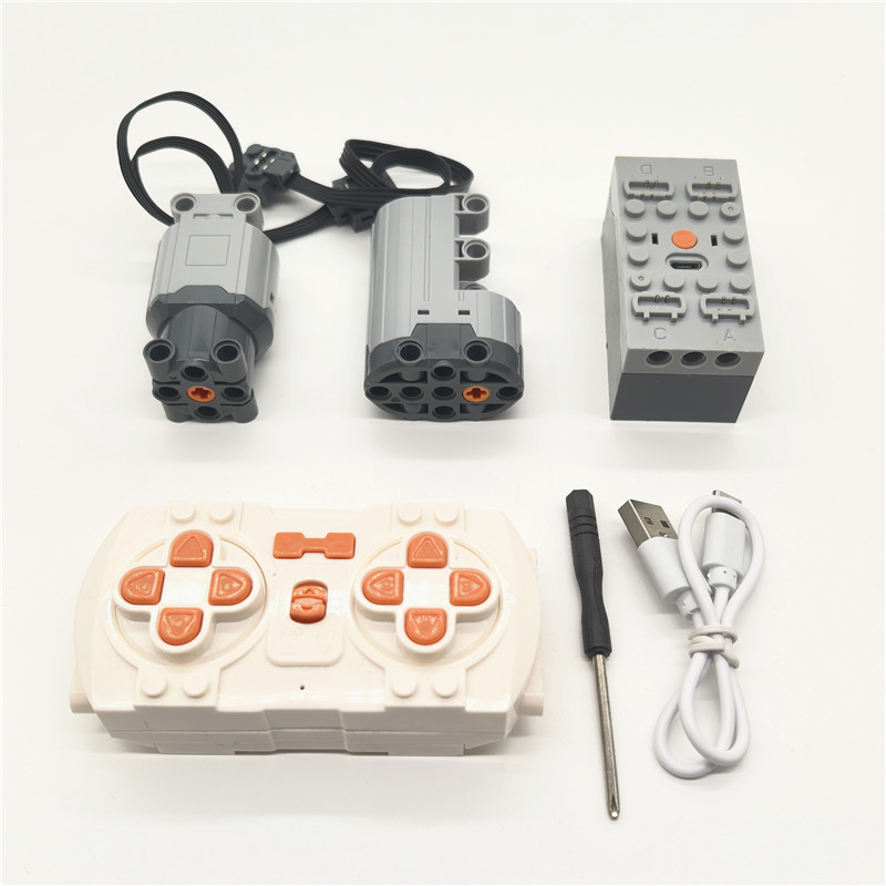 Xiaoniu 8600 Building Block Car Model Power Set Motor Set Xiaobu 8604 Motor Power Set Remote Control Accessories