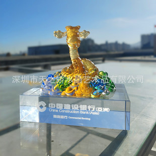 Coloured glaze animal model gifts Year of the Snake celebration business gifts ancient law colored glaze lucky snake crafts manufacturers