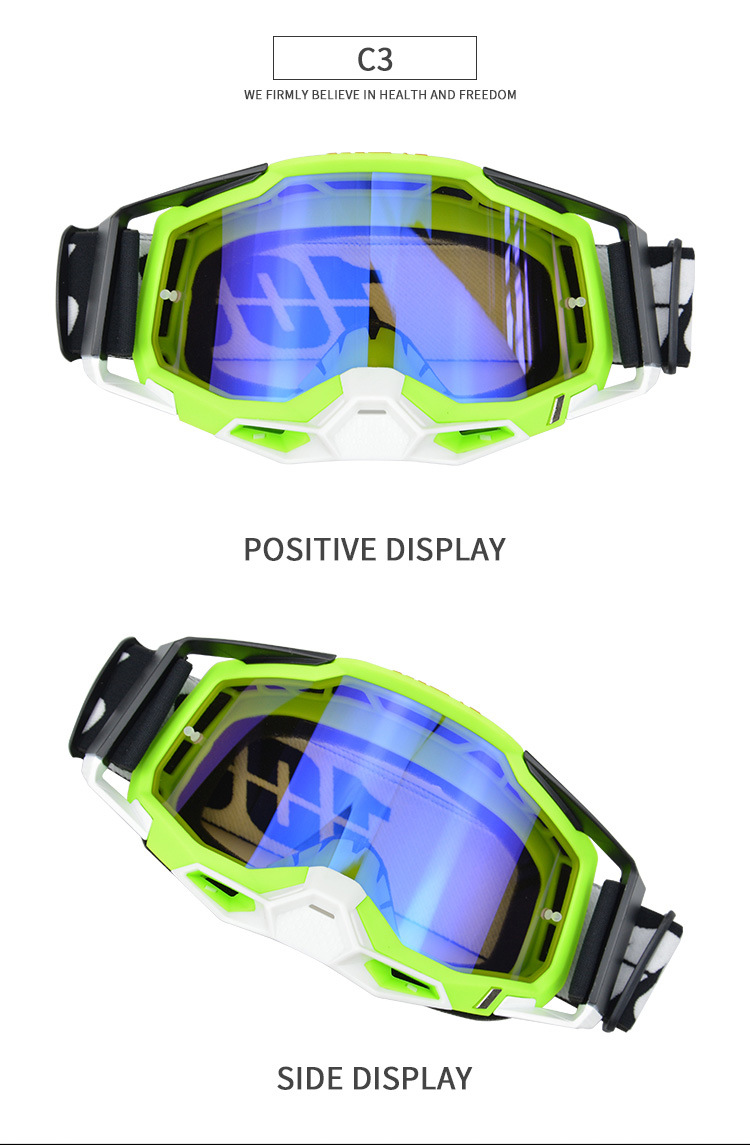 2023 New Colorful Motorcycle Windshields, High Definition Speed Windproof Sandproof, UV Resistant Off Road Helmet and_voghion.com