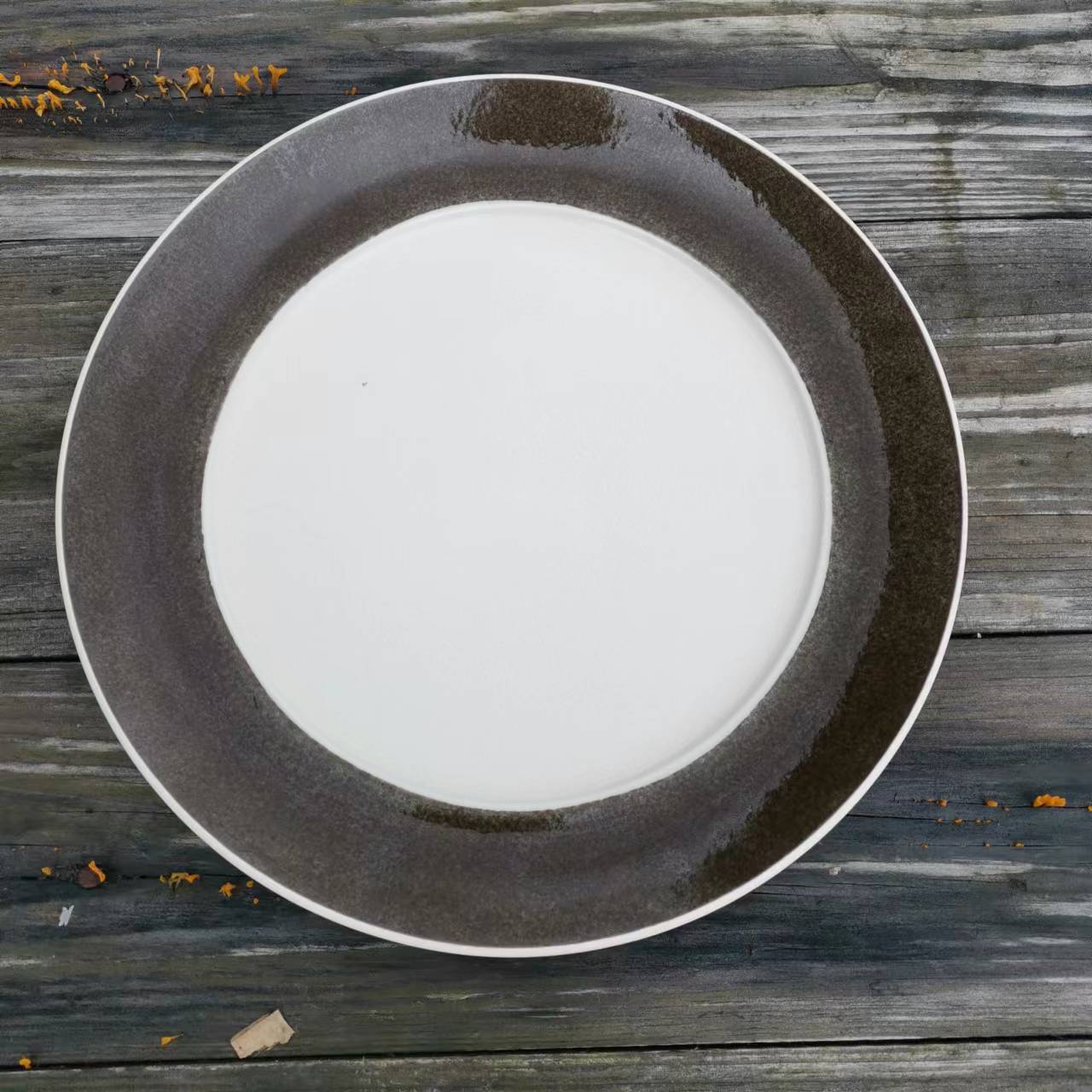 Grieta de hielo creativo plato de forma especial de alta apariencia postre de cerámica bandeja de té plato de hogar plato de ensalada de frutas plato occidental