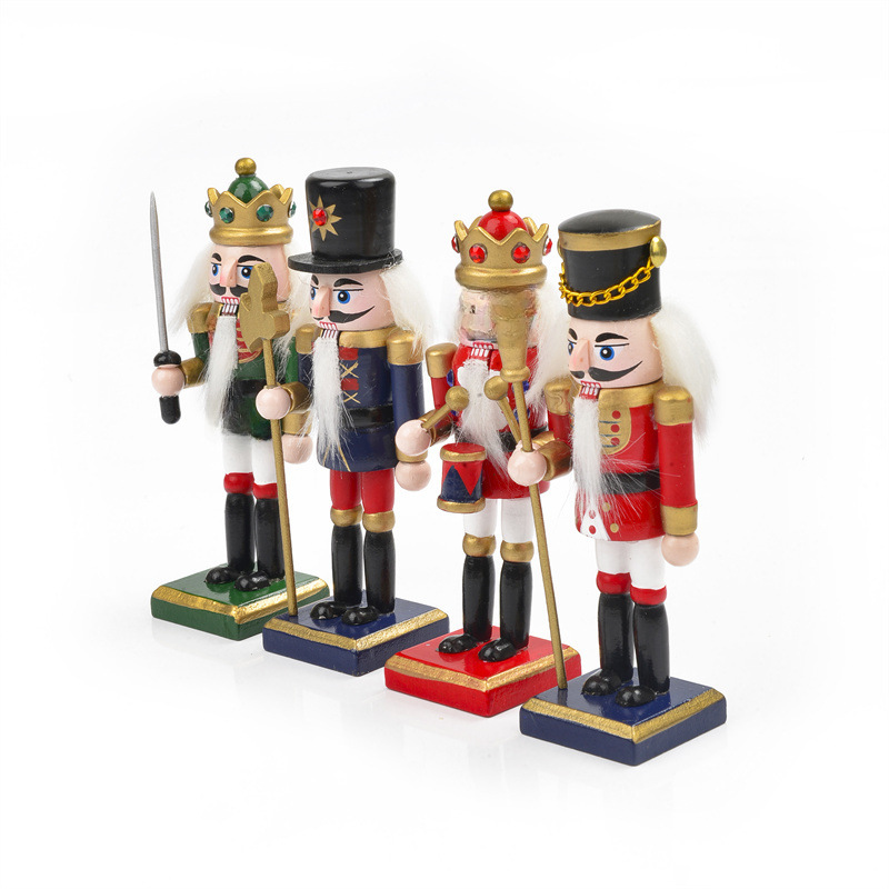 SB58524-12 13CM classic colorful nutcracker set Christmas tree…