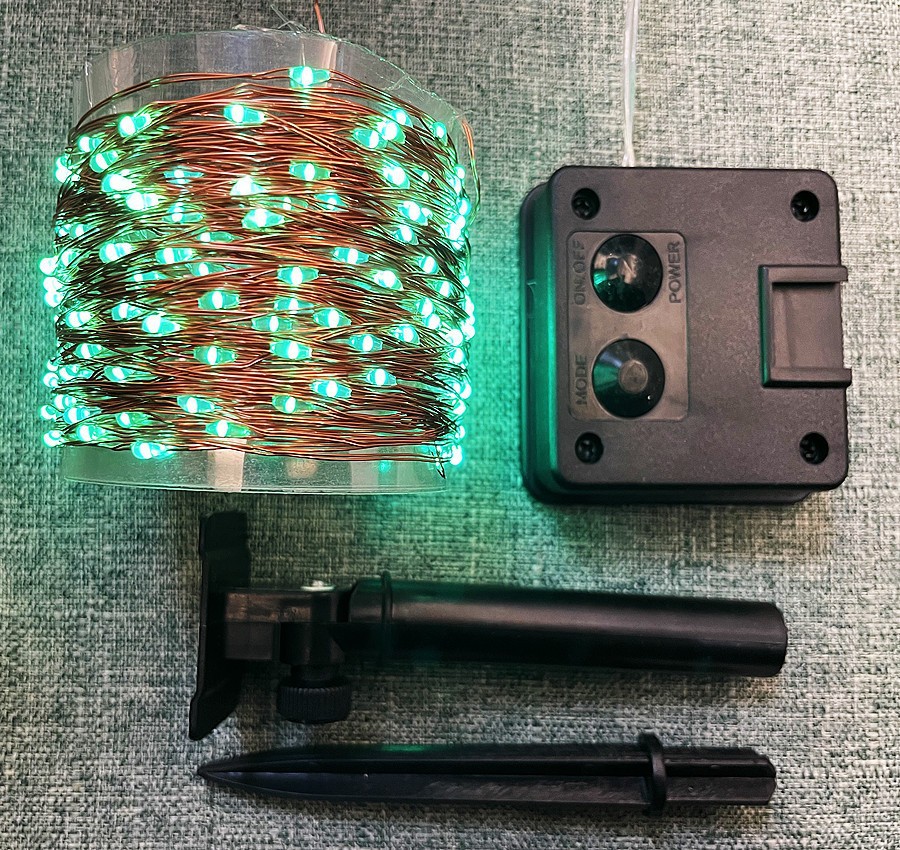LED de alambre de cobre solar Cadena de luz al aire libre impermeable patio luz decorativa luz del día de Navidad control remoto luz solar
